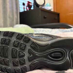 Nike Black Sneakers with Textured Sole